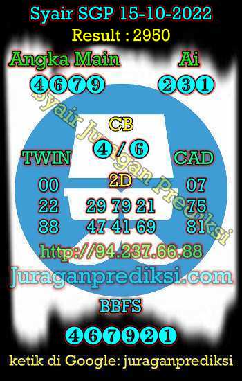 Prediksi SGP 15 Oktober 2022, Syair Sgp, Kode Syair Sgp hari ini diambil dari Forum Syair Singapore dan  Prediksi Singapore 15-10-2022