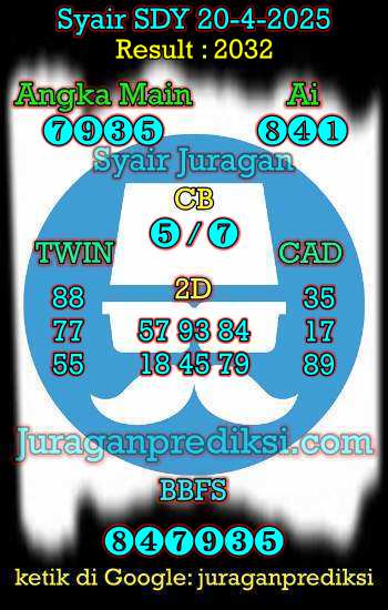 prediksi sdy 20 april 2025, syair sdy hari ini minggu 20-4-2025, prediksi syair sydney 20 april 2025, prediksi sdy jp jitu dan akurat